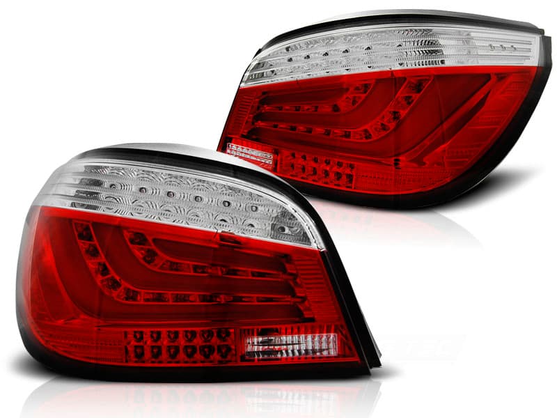 Zadné svetlá BMW E60 LCI 07-09 LED BAR Red White