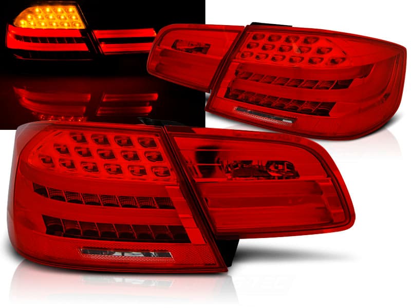 Zadné svetlá BMW E92 06-10 LED BAR Red White