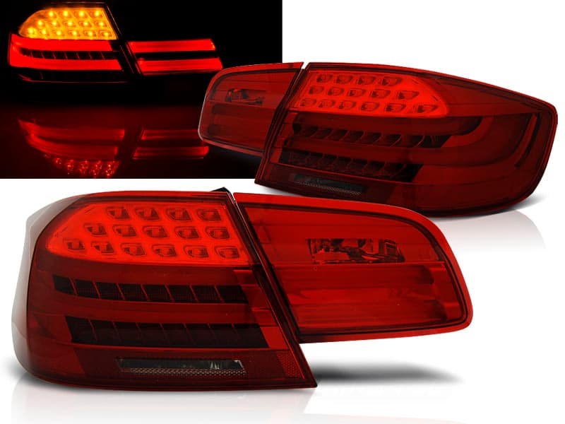 Zadné svetlá BMW E92 06-10 LED BAR Red Smoke