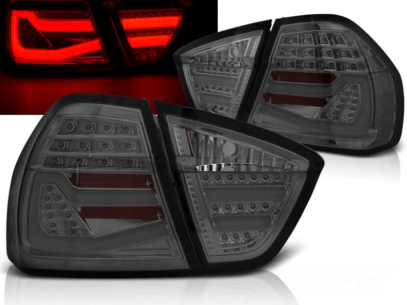 Zadné svetlá BMW E90 05-08 LED BAR Smoke