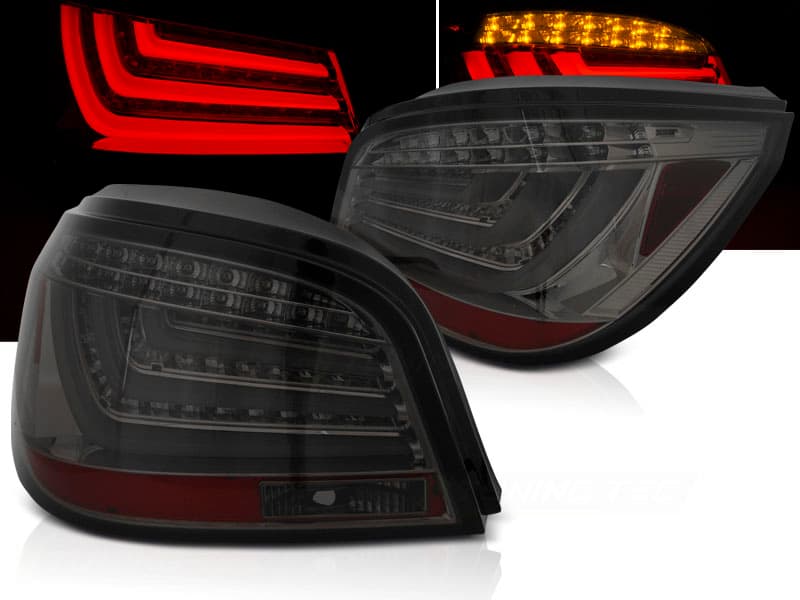 Zadné svetlá BMW E60 07-09 LCI LED BAR Smoke