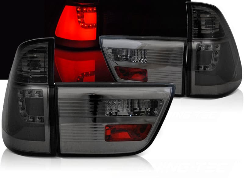 Zadné svetlá BMW E53 X5 99-03 LED BAR Smoke