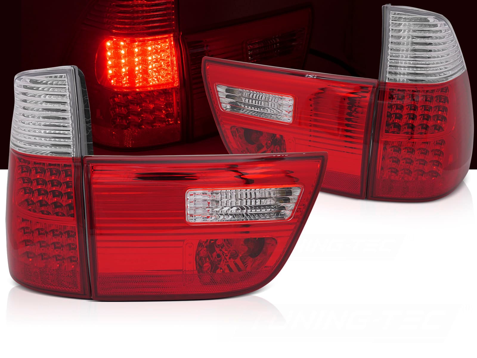Zadné svetlá BMW E53 X5 99-03 LED Red White