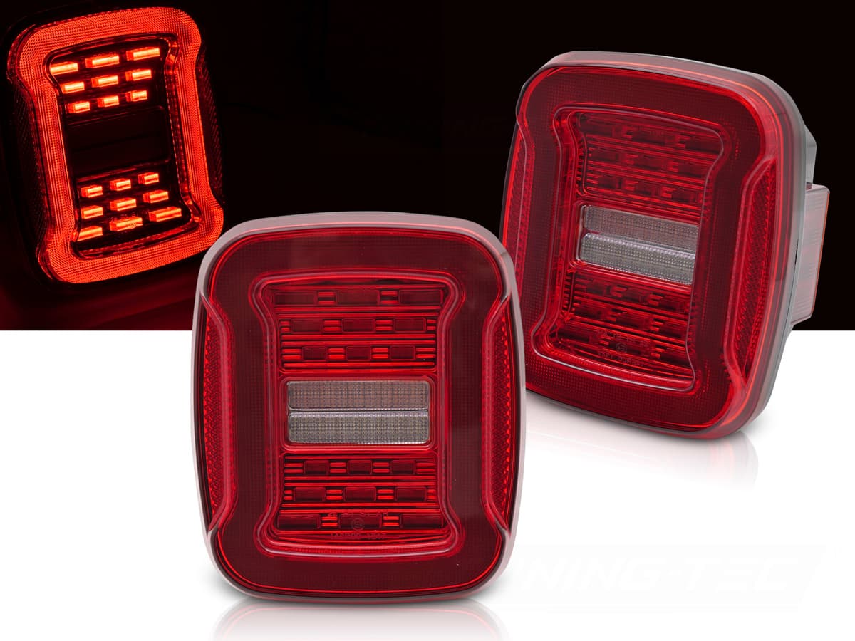Zadné svetlá Jeep Wrangler YJ TJ 91-06 LED Red White