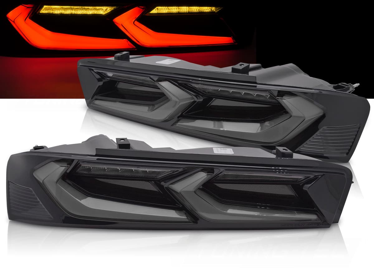 Zadné svetlá Chevrolet Camaro 16-18 LED Black Smoke