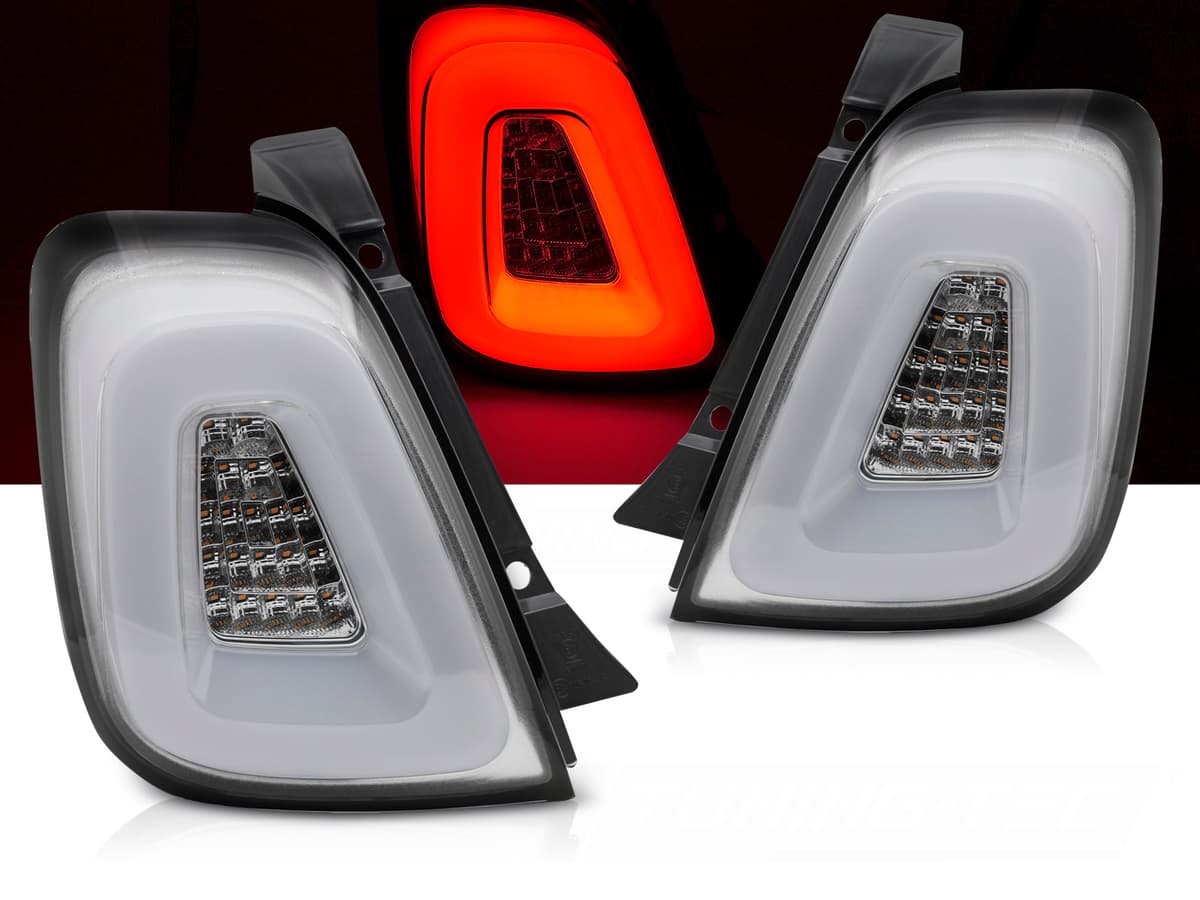 Zadné svetlá Fiat 500 15-20 LED BAR White