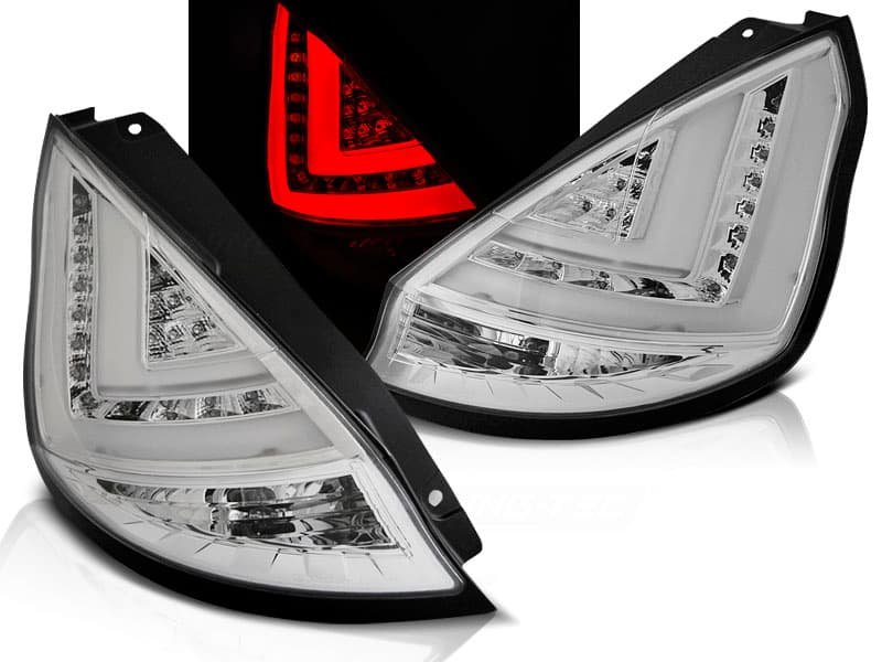 Zadné svetlá Ford Fiesta MK7 12-16 HB LED BAR Chrome