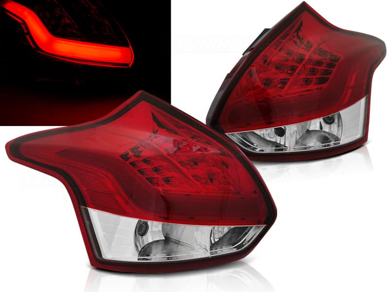 Zadné svetlá Ford Focus MK3 11-14 HB LED BAR Red White