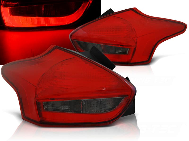 Zadné svetlá Ford Focus MK3 15-18 HB LED Red Smoke