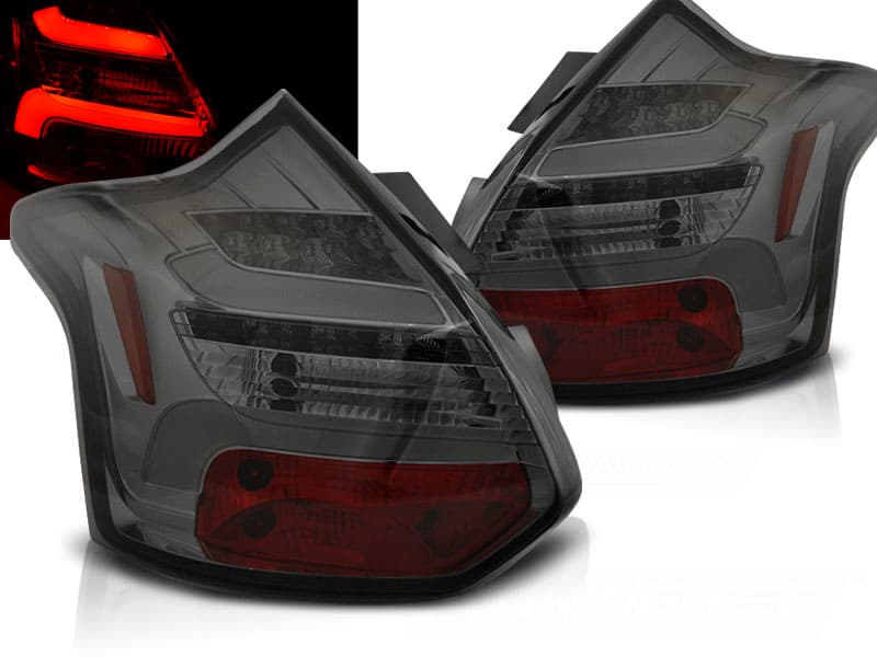 Zadné svetlá Ford Focus MK3 11-14 HB LED BAR Dynamic Smoke