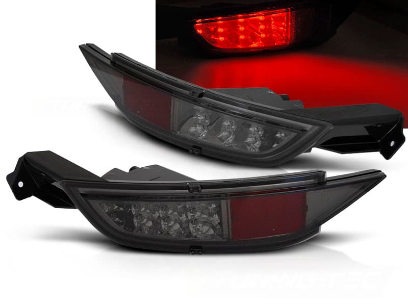 Zadné hmlovky Ford Fiesta MK7 08-16 LED Smoke