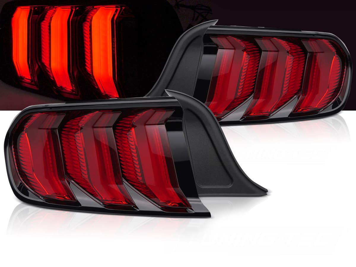 Zadné svetlá Ford Mustang 14-22 Red LED