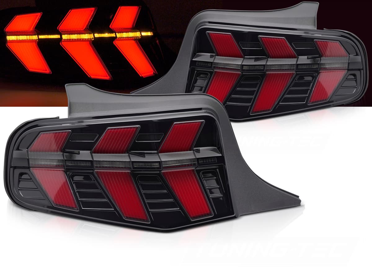 Zadné svetlá Ford Mustang 10-13 LED Black
