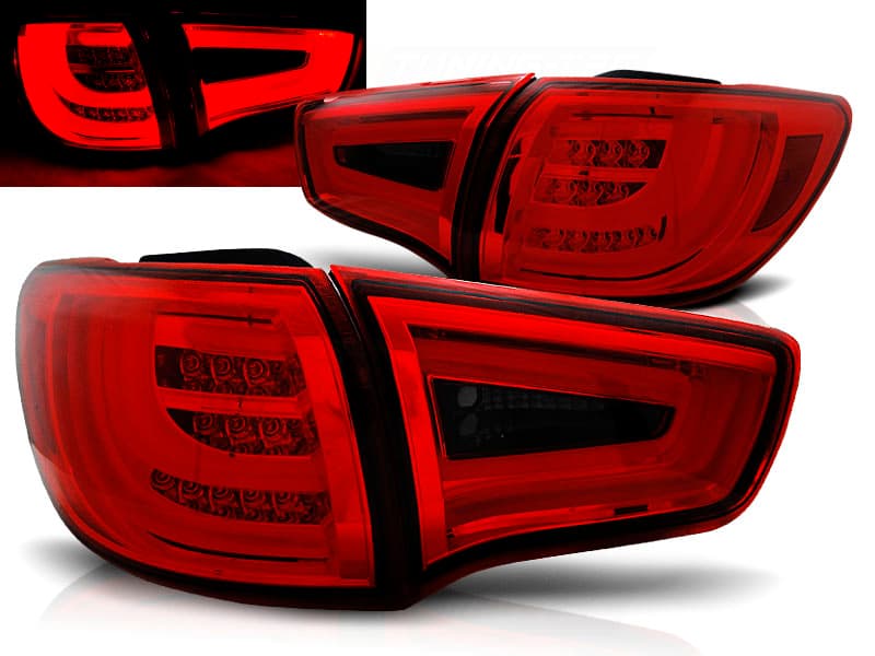 Zadné svetlá Kia Sportage 3 10-14 LED BAR Red Smoke