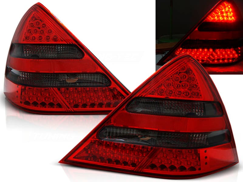 Zadné svetlá Mercedes R170 SLK 96-04 LED Red Smoke - 03