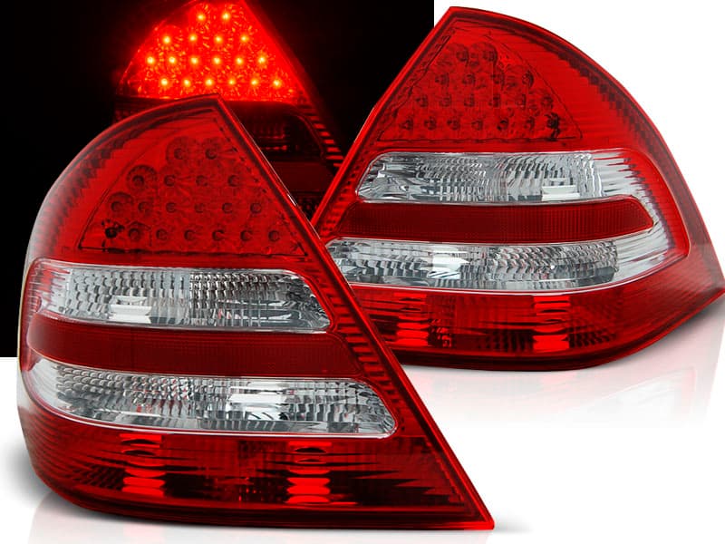 Zadné svetlá Mercedes W203 Sedan 04-07 LED Red White