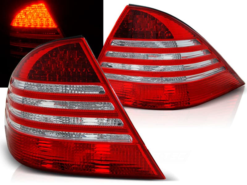 Zadné svetlá Mercedes W220 S-Trieda 98-05 LED Red White