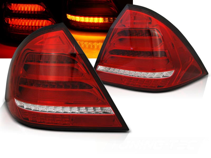 Zadné svetlá Mercedes W203 Sedan 00-04 Dynamic Red White