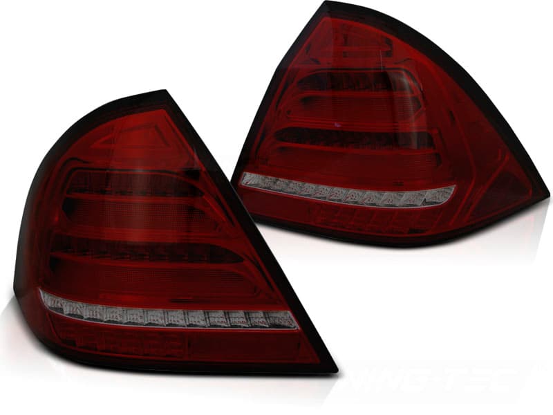 Zadné svetlá Mercedes W203 Sedan 04-07 LED BAR Red Smoke