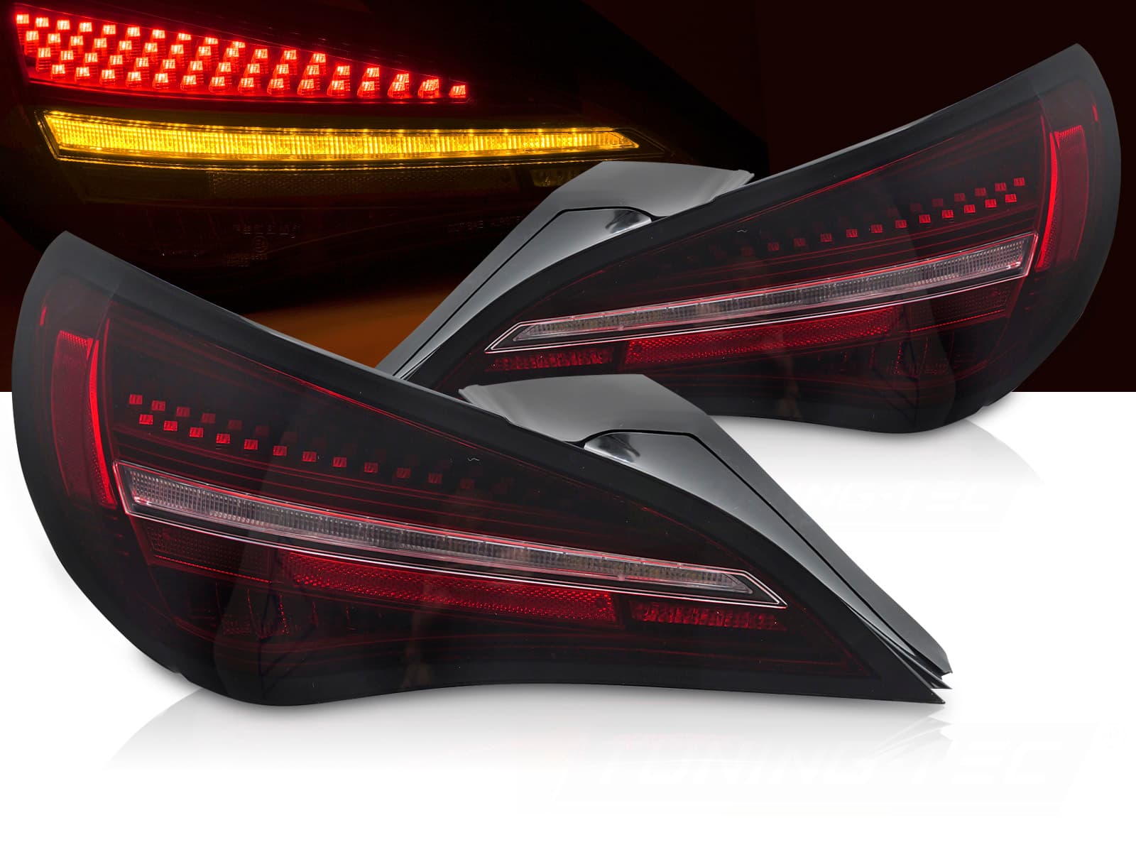 Zadné svetlá Mercedes CLA C117 13-16 Red OE Bulb LED Black