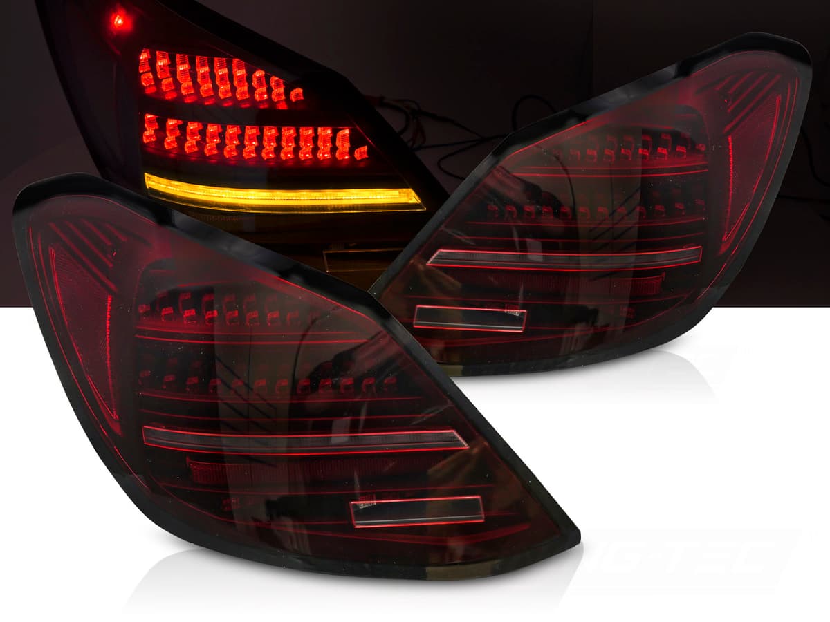 Zadné svetlá Mercedes C W205 14-21 LED Red Black