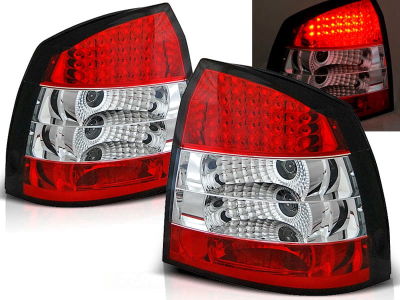 Zadné svetlá Opel Astra G 3/5D 97-04 LED Black - 06