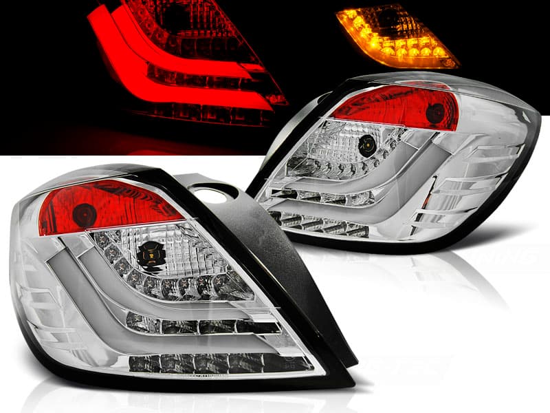Zadné svetlá Opel Astra H 04-09 LED BAR 3D Chrome