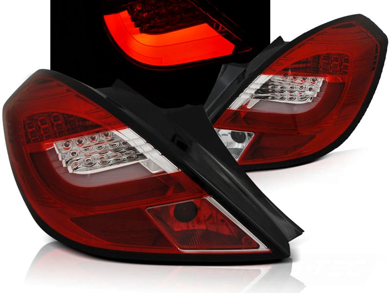 Zadné svetlá Opel Corsa D 06-14 LED BAR 3D Red White