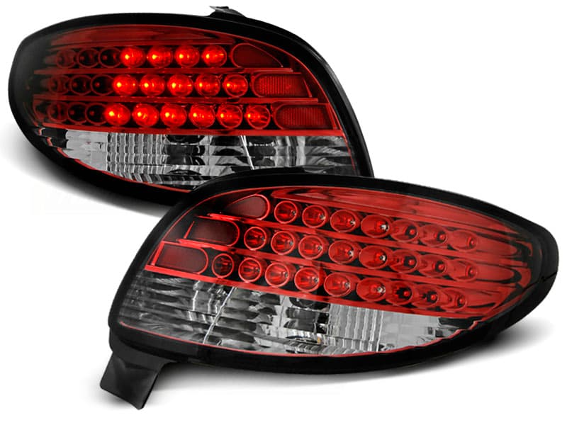 Zadné svetlá Peugeot 206 LED Red White