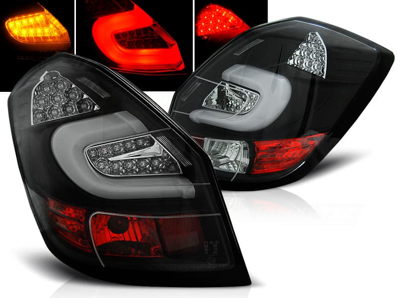 Zadné svetlá Škoda Fabia 2 Hatchback LED BAR Black