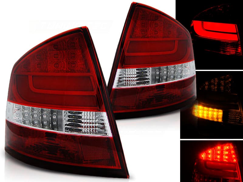 Zadné svetlá Škoda Octavia 2 Sedan Red LED BAR