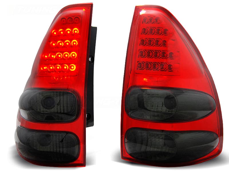 Zadné svetlá Toyota Land Cruiser 120 03-09 LED Red Smoke