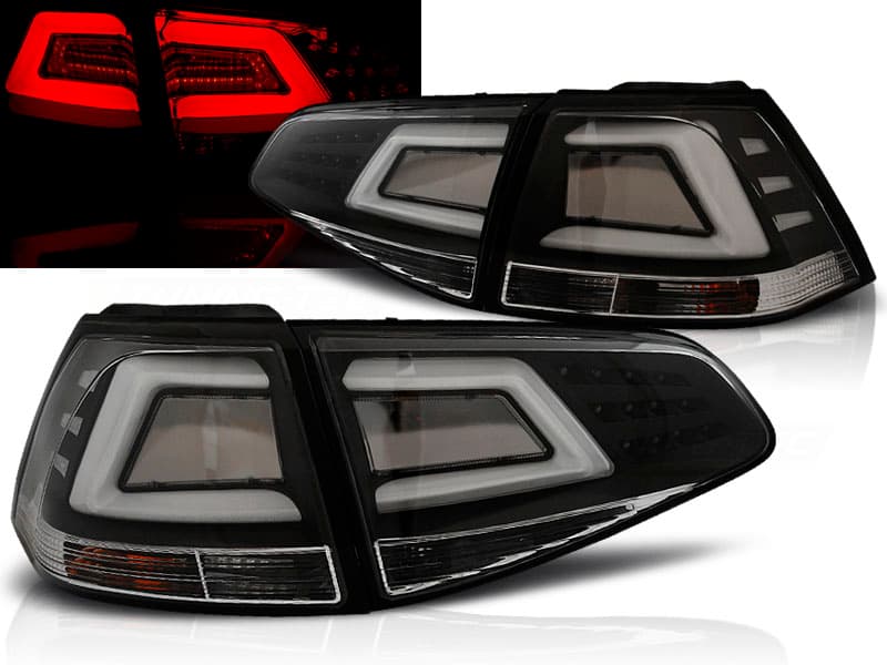 Zadné svetlá VW Golf 7 LED BAR Black