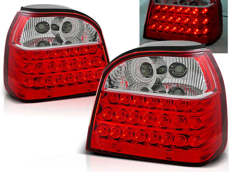 Zadné svetlá VW Golf 3 LED Red White