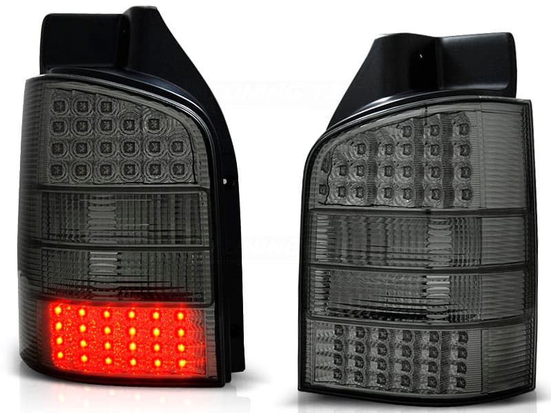 Zadné svetlá VW T5 03-09 LED Smoke - 29 (výklopné dvere)