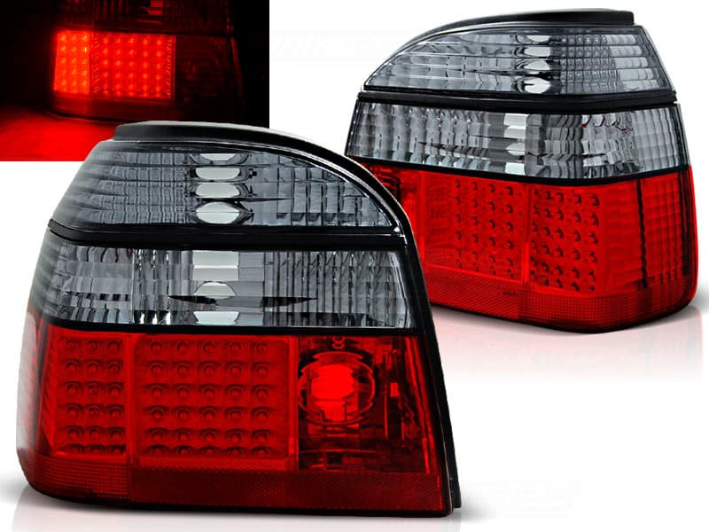 Zadné svetlá VW Golf 3 91-97 LED Red Smoke