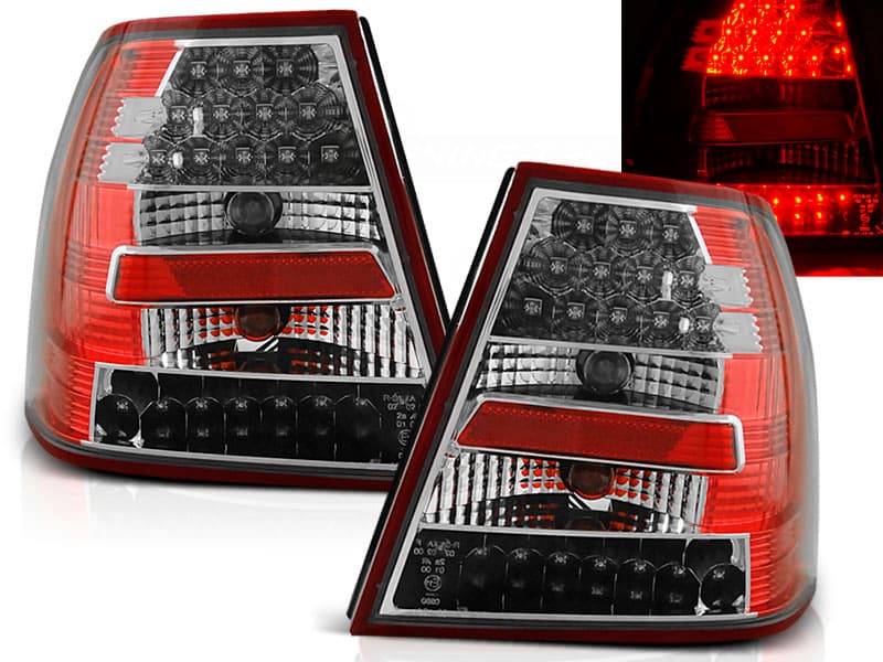 Zadné svetlá na VW Bora LED Clear Red