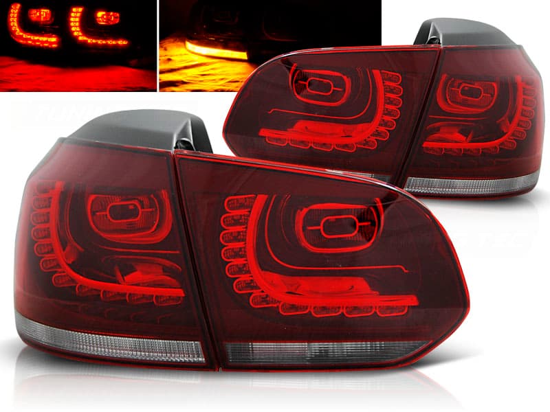 Zadné svetlá VW Golf 6 Red LED