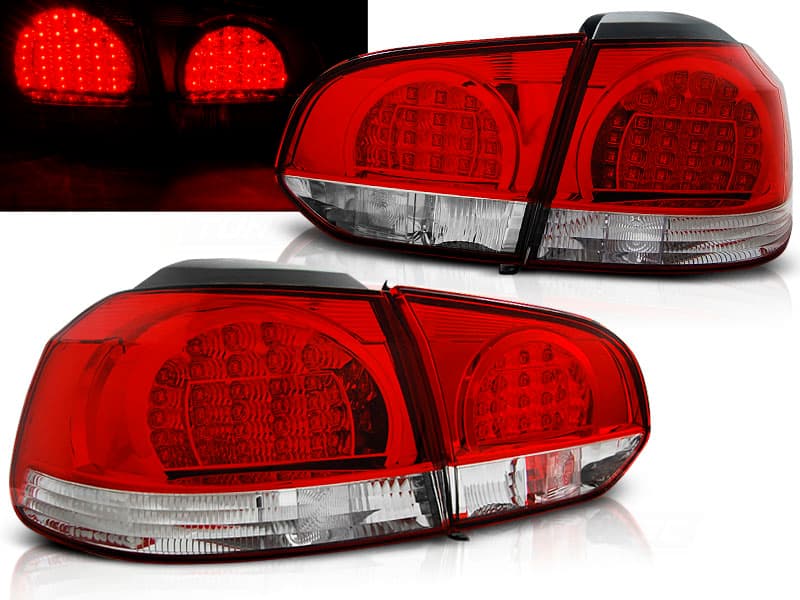 Zadné svetlá VW Golf 6 LED Red White