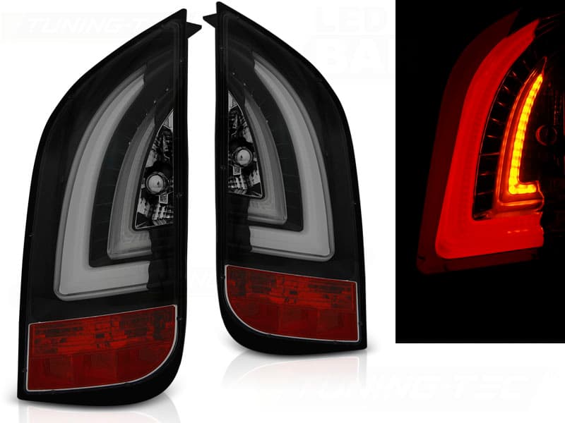 Zadné svetlá Škoda Citigo/VW UP LED BAR Black Smoke