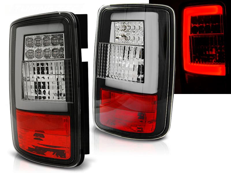 Zadné svetlá VW Caddy 03-14 LED BAR Black