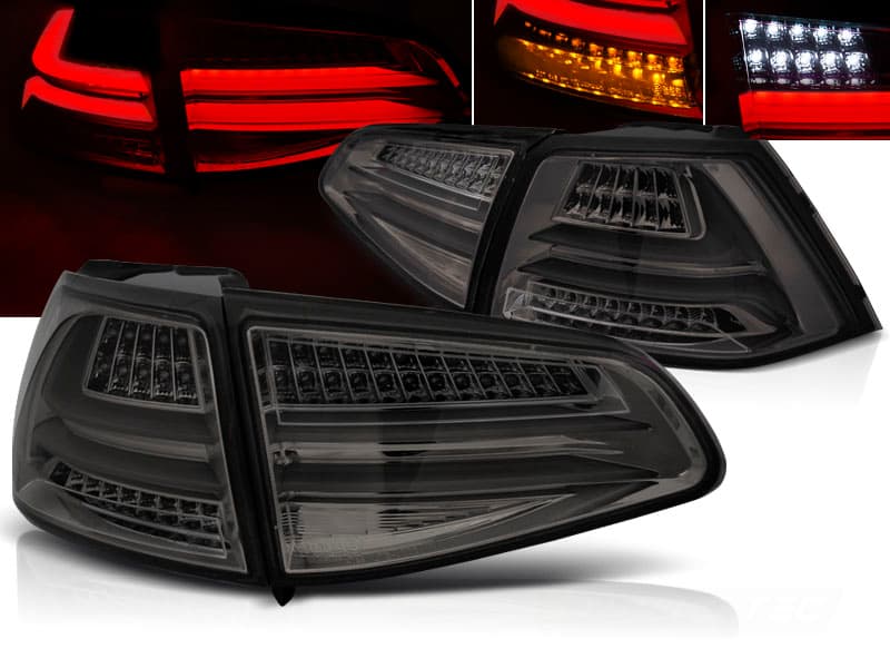 Zadné svetlá VW Golf 7 LED BAR Smoke
