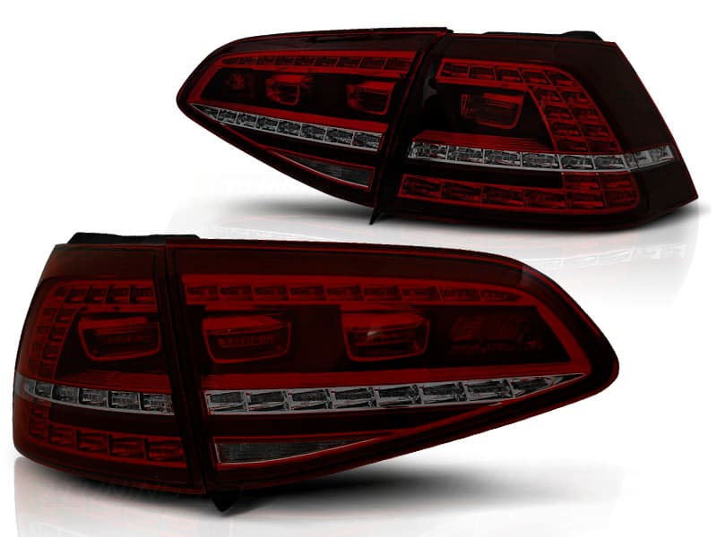 Zadné svetlá VW Golf 7 GTI Look Dynamic Red Smoke