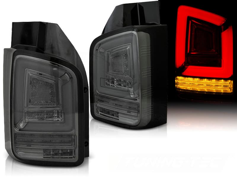 Zadné svetlá VW T6 LED BAR Dynamic Smoke (dvojité dvere)