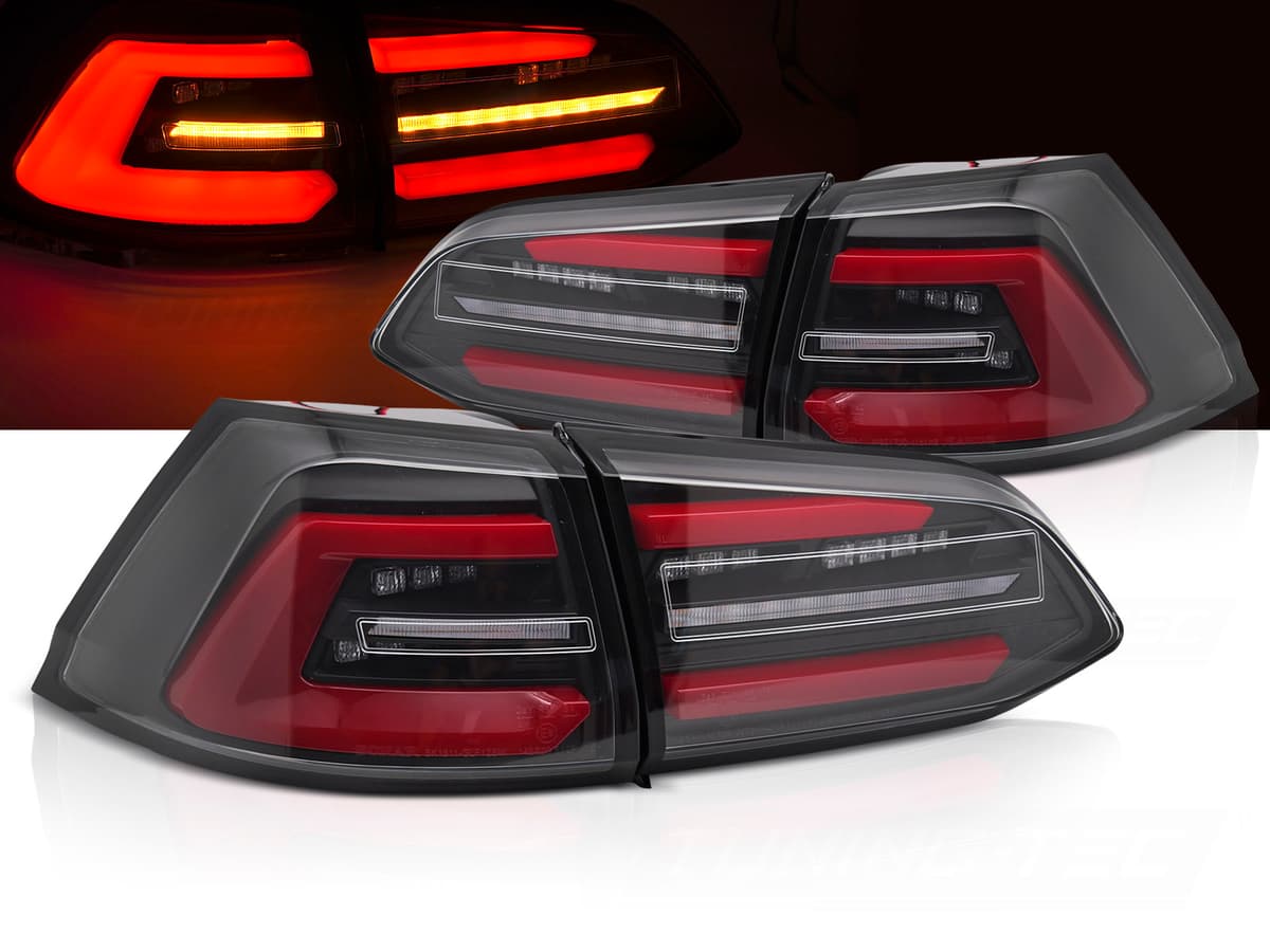 Zadné svetlá VW Golf 7 Variant 17-19 Red LED Dynamic Black White
