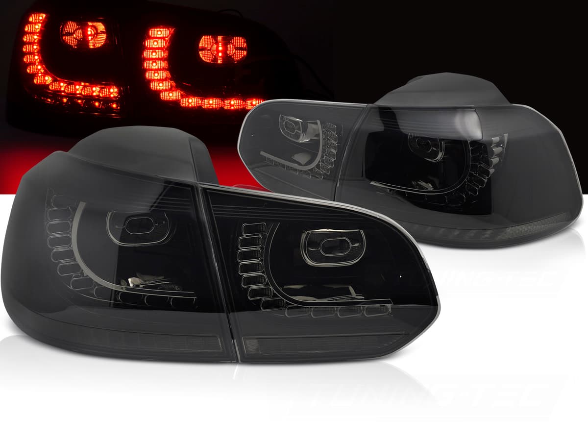 Zadné svetlá VW Golf 6 LED Dynamic Smoke