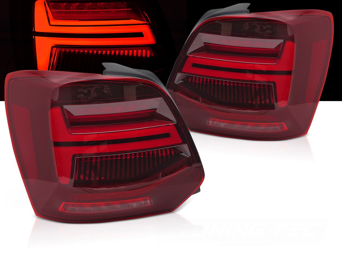Zadné svetlá VW Polo 6R 6C 09-17 Red LED BAR