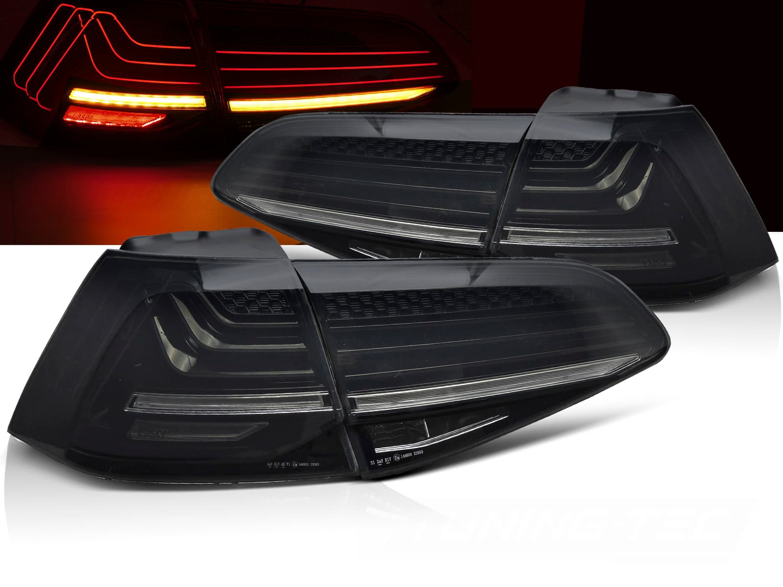 Zadné svetlá VW Golf 7 Laser LED Smoke
