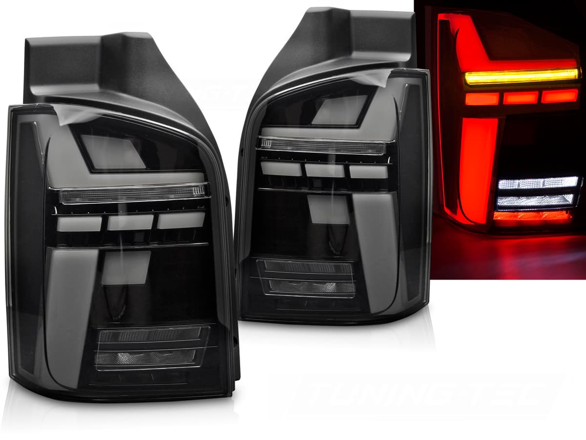 Zadné svetlá VW T5 03-15 WL LED BAR Smoke (výklopné dvere)