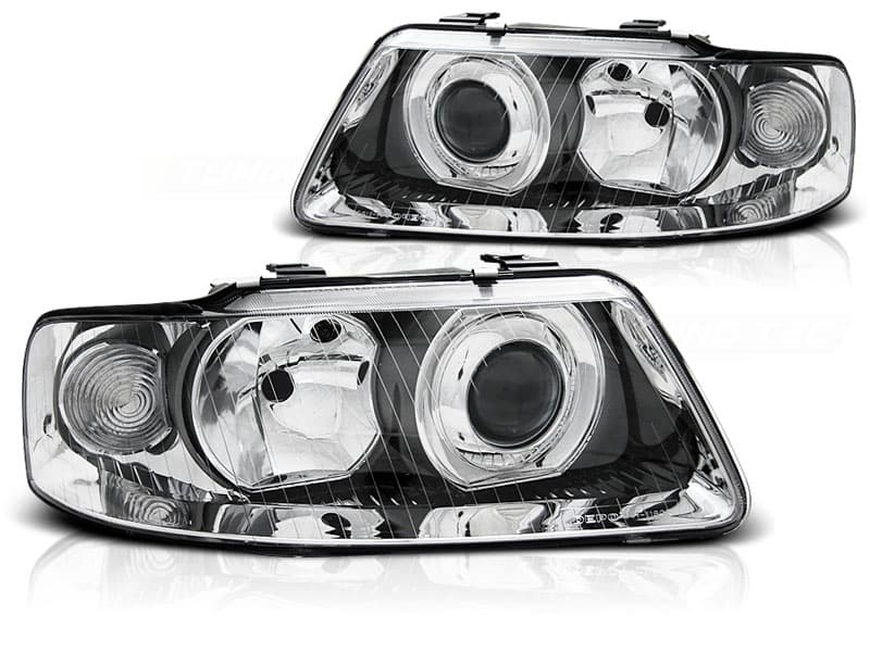 Predné svetlá Audi A3 00-03 Chrome